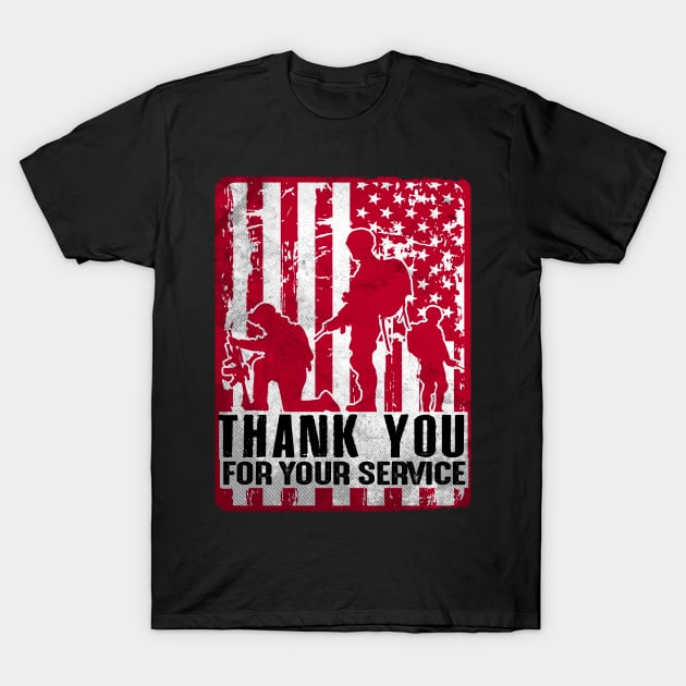 Memorial Day T-shirt Thank you for your service Shirt T-Shirt by Dailygrind